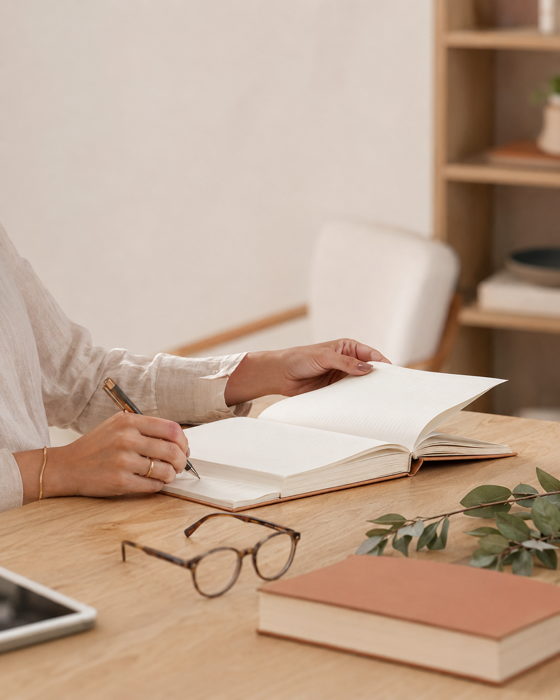 Leitura e produção de conteúdo sobre saúde emocional e relacionamentos
